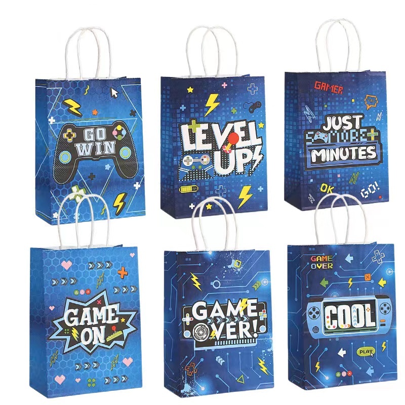 Party Games Adult Birthday - 6/24Pcs Video Game on Theme Paper