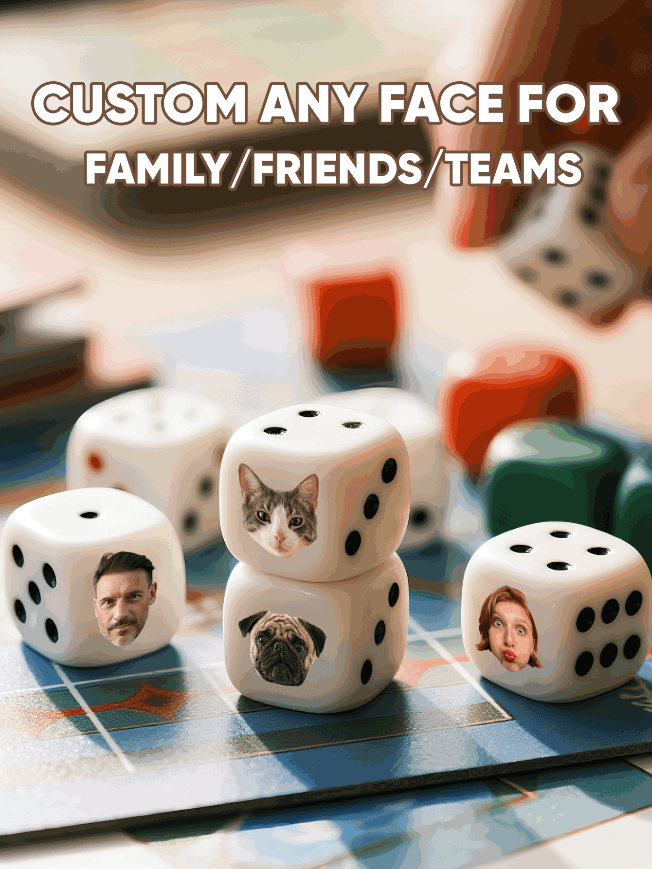 Custom Face Dice Personalized  - огляд і ціна Party Games Groups