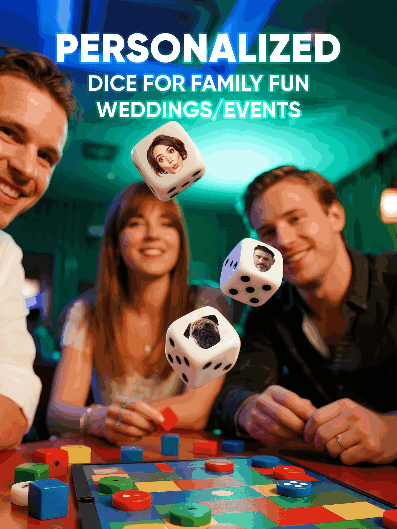 Custom Face Dice Personalized  - огляд і ціна Party Games Groups