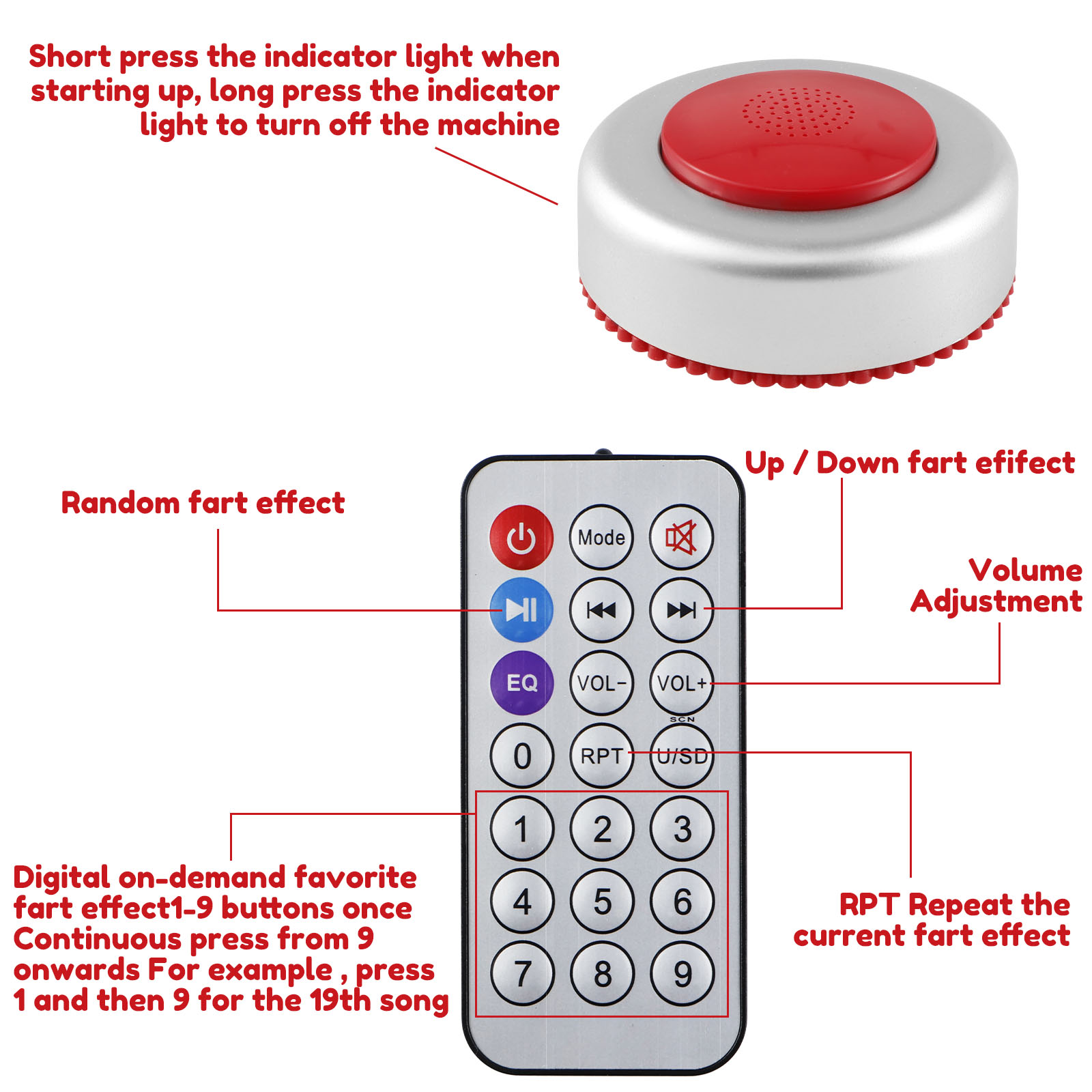 Funny Sound Effects Machine Re - огляд і ціна Party Games Adult Birthday