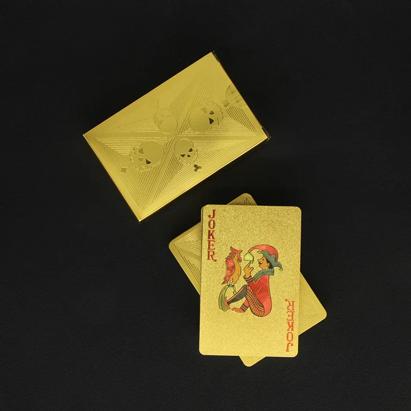 Gold Foil Skull Poker Cards Wa - огляд і ціна Party Games Using Playing Cards