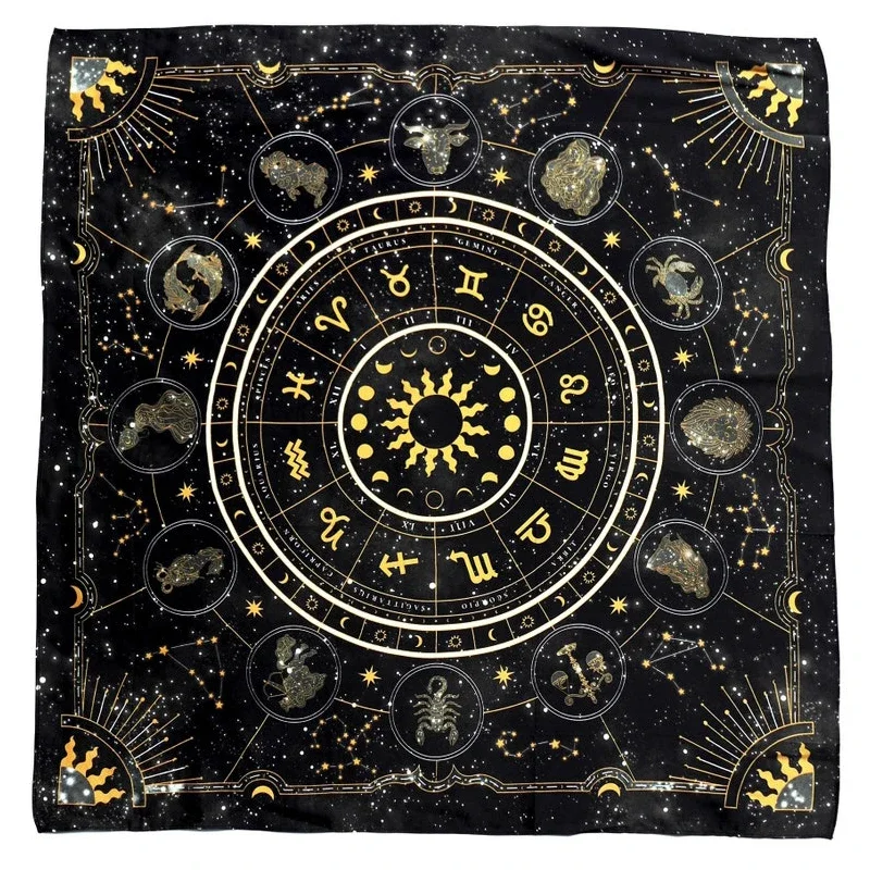 Tarot Cloth Zodiac Wheel Astro - огляд і ціна Zodiac Party Games