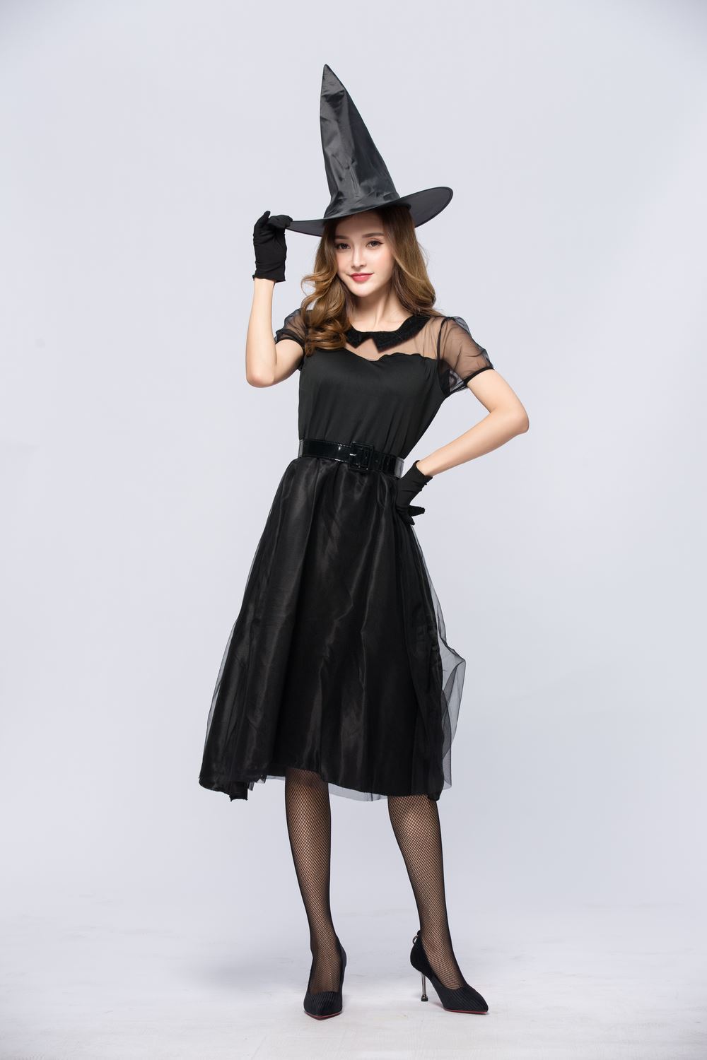 Halloween Black Veil Witch Cos - огляд і ціна Party Games Simple