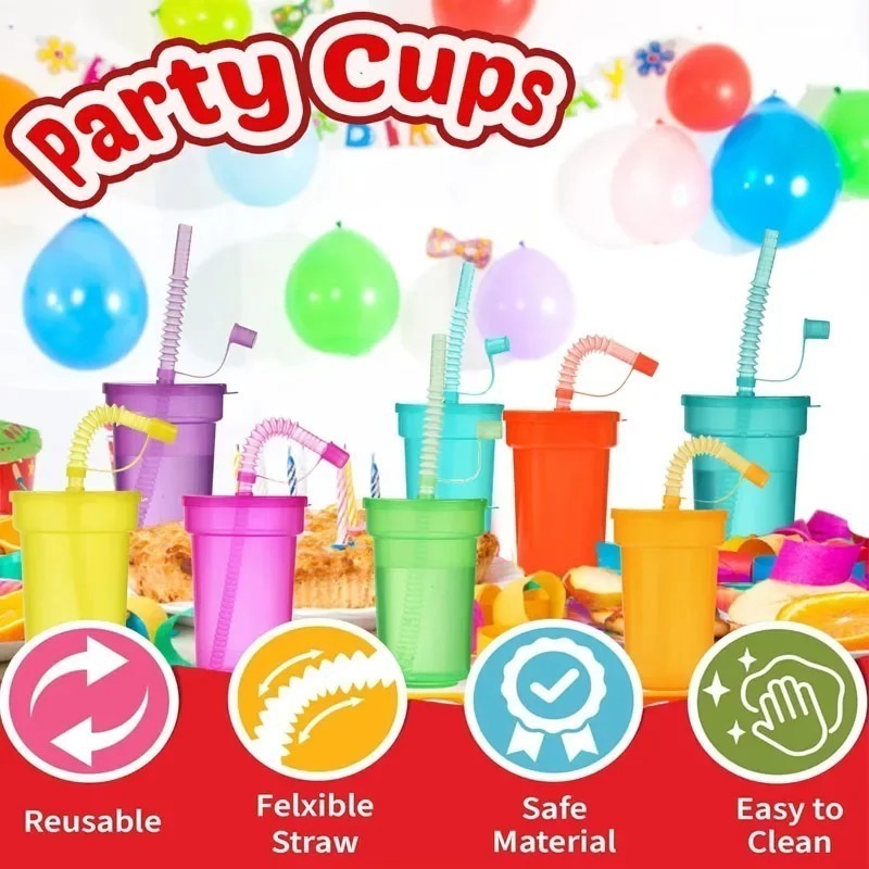 6-18PCS Portable Party Cup wit - огляд і ціна Party Games Youth